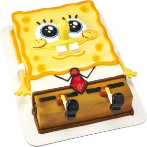 B07TJKTQK4.jpg SpongeBob SquarePants Cake Topper Set for Birthday Parties