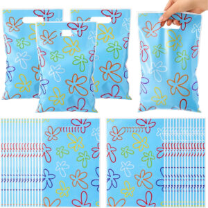 B0FKG1CPW7.jpg SpongeBob Party Favor Bags: 30 Pcs Cartoon Gift Bags for Kids