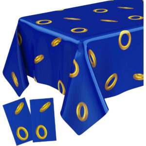 B0DZX428TT.jpg Sonic Birthday Party Tablecloth 108 x 54 Inch Disposable Cover