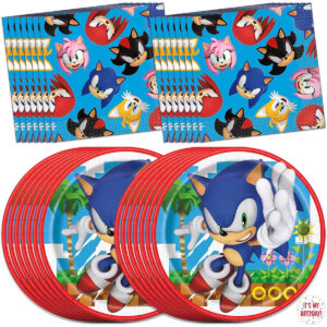B0D7JT9G8N.jpg Sonic Birthday Party Tableware Set for 16 Guests