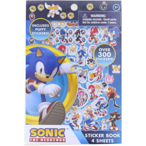 B0CFT8Y3TW.jpg Sonic The Hedgehog Sticker Book: 300+ Stickers for Parties
