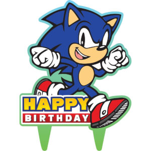B0DVQL8WHW.jpg Sonic Gamer Birthday Cake Topper for Sonic Themed Parties