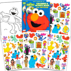 B0FK1MLL3W.jpg Sesame Street Elmo Temporary Tattoos for Kids Party Favors