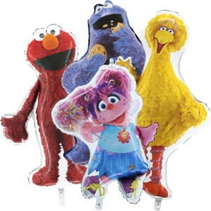 B0GS3BN4NF.jpg Sesame Street Jumbo Foil Balloon Set: Elmo, Cookie & Friends