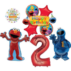 B0DNDGDW1R.jpg Sesame Street Elmo & Cookie Monster 2nd Birthday Decorations