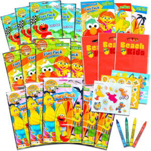B08V1XVTTB.jpg Sesame Street Party Favor Play Packs: Coloring Books & Stickers