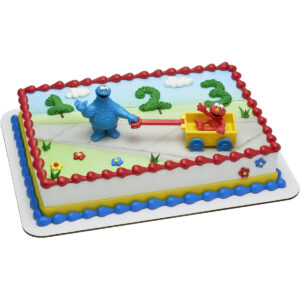 B06XH6XV5H.jpg Sesame Street Cake Topper Set with Elmo and Cookie Monster