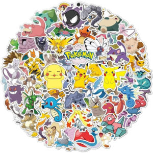 B0G6Y9NQFB.jpg 100 Pokémon Cartoon Stickers for Party Favors and Laptops