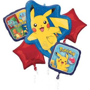 B0FW9M7MWN.jpg Pokémon Foil Balloon Bouquet 5-Piece Set for Birthday Parties