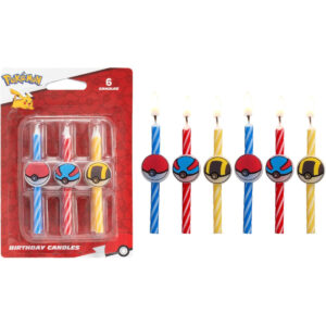 B0CYNTVRXM.jpg Pokémon Birthday Cake Candles: 6-Piece Party Decoration Set