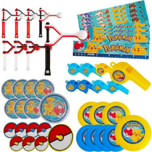 B0733MD48G.jpg Amscan Pokémon Party Favors Set: 48-Piece Kids Birthday Pack
