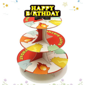 B0CPY9HCR1.jpg 3-Tier Pokémon Inspired Cupcake Stand for Birthday Parties
