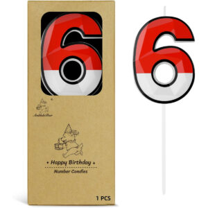 B0FNWTCLYK.jpg Number 6 Pokémon Inspired Birthday Cake Candle Decoration