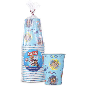 B08R7XHFTX.jpg Glad for Kids Paw Patrol Paper Cups, 9 oz, 20 Count