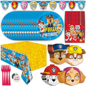 B0B3LC772W.jpg Paw Patrol Birthday Party Supplies Kit for 16 Guests