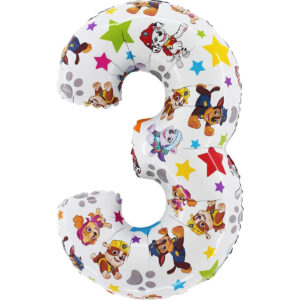 B0BZZRQMMC.jpg Toyland Paw Patrol Number 3 Foil Balloon for Kids Parties