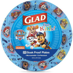 B08B793FQX.jpg Glad for Kids Paw Patrol Paper Plates for Kids Parties, 20 Ct