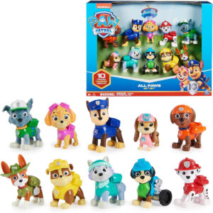 B0B4Y639SN.jpg Paw Patrol 10th Anniversary 10-Figure Gift Pack for Kids
