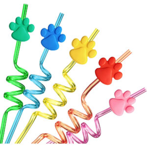 B093RQ48D4.jpg 24 Paw Patrol Party Drinking Straws with Cleaning Brushes