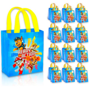 B0D8C2XLHS.jpg Paw Patrol Party Favor Bags: 24-Pack Reusable Goodie Totes
