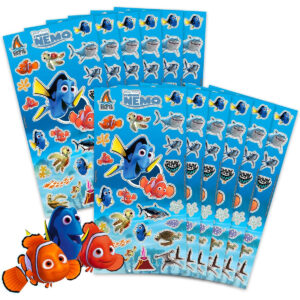 B0DBWH4BTT.jpg Finding Nemo Party Favors: 12-Pack Dory Sticker Sheets for Kids