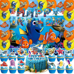 B0F9XV8R7S.jpg Finding Nemo Party Supplies: Backdrop, Balloons & Decorations