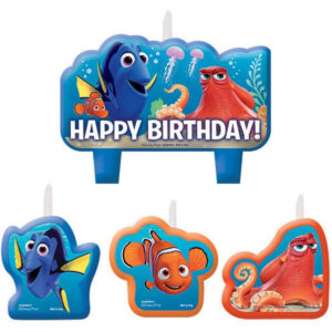 B01FWHLOKK.jpg Finding Dory Birthday Cake Candle Set for Nemo Party Decor