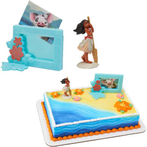 B01M4S9HNQ.jpg DecoSet Disney Moana Cake Topper Set with Figurine & Frame