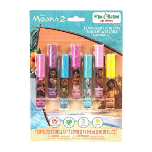 B0DFCL6TNW.jpg Disney Moana 7-Piece Plant-Based Lip Gloss Set for Kids
