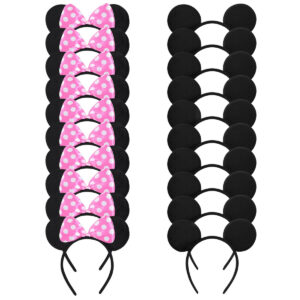 B0DJ6MQ138.jpg 20-Pack Minnie Mouse Ear Headbands for Birthday Party Favors