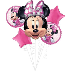 B081944Q68.jpg Minnie Forever 5-Piece Balloon Bouquet for Party Decor
