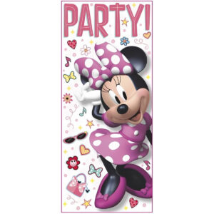 B07MVYQRYY.jpg Amscan Disney Minnie Mouse Door Poster for Party Decor 27x60