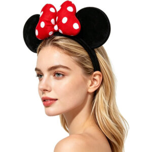 B0CXMB7M2L.jpg ODOCARE Handmade Minnie Mouse Ears Headband for Costume Parties