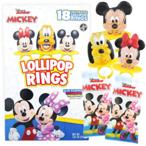 B0CY3L9DPQ.jpg Disney Junior Minnie Mouse Lollipop Rings for Party Favors (18ct)
