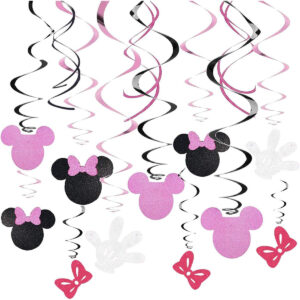 B07H313PPL.jpg Minnie Mouse Hanging Swirl Decorations for Birthday Parties