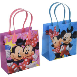 B01CI07NY0.jpg Mickey and Minnie Mouse Reusable Party Favor Gift Bags (12pk)