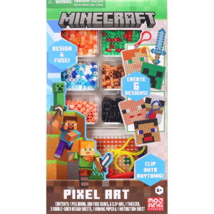 B0CL5K7CYR.jpg Minecraft Pixel Art Bead Kit: Creative Craft Set for Kids
