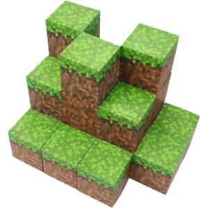 B0CY25X19C.jpg Ocnova 24 Pcs Minecraft Themed Treat Boxes for Party Favors
