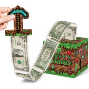 B0DBHXNTDQ.jpg Minecraft Pixel Game Money Pull Box for Birthday Cash Gifts