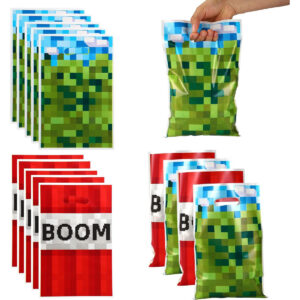 B0FFGTYKTC.jpg 50-Piece Pixel Video Game Party Favor Bags for Kids Birthdays