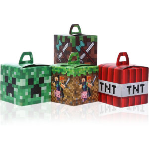 B0FQ2HZW9P.jpg 24-Piece Minecraft Themed Treat Boxes for Birthday Parties