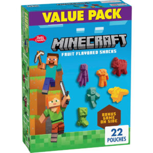 B0D2N9Q66N.jpg Minecraft Fruit Flavored Snacks, 22-Count Party Pack