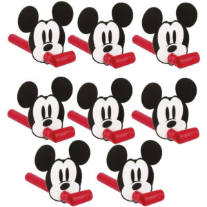 B09HJLBSB5.jpg Disney Mickey Mouse Party Blowouts - 8 Pack for Kids Birthdays