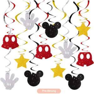 B0FG86GPXM.jpg Mickey Mouse Themed Hanging Swirl Decorations for Kids Parties