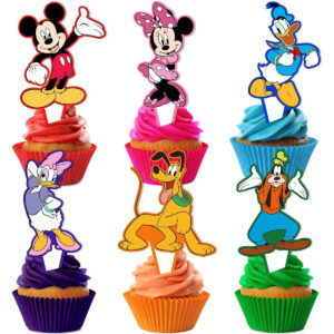 B0GDX7N1D7.jpg 24-Piece Mickey Mouse Cupcake Toppers for Birthday Parties