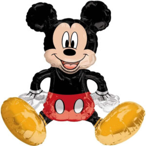B07GBJ9D2F.jpg Mickey Mouse Party Backdrop and Balloon Decoration Kit