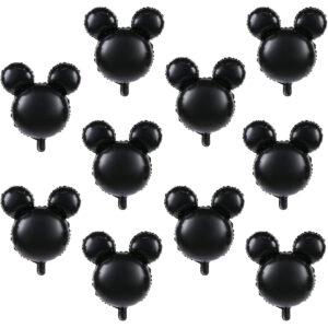 B0CL9K1F8J.jpg 10pcs 24-inch Black Mouse Mylar Balloons for Birthday Parties