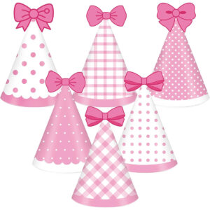 B0DQV2FJNR.jpg Justforjoyful 24pcs Pink Cat Party Hats for Birthday Decor