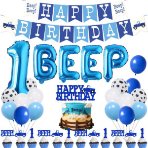 B0CZNWB9Z1.jpg Little Blue Truck 1st Birthday Party Decorations Set