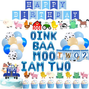 B0D8B5FHYQ.jpg Little Blue Truck 2nd Birthday Party Decorations for Boys